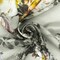 Forest Gray-Brown-Multi Famous Designer Floral Printed Silk Chiffon Fabric By the Yard